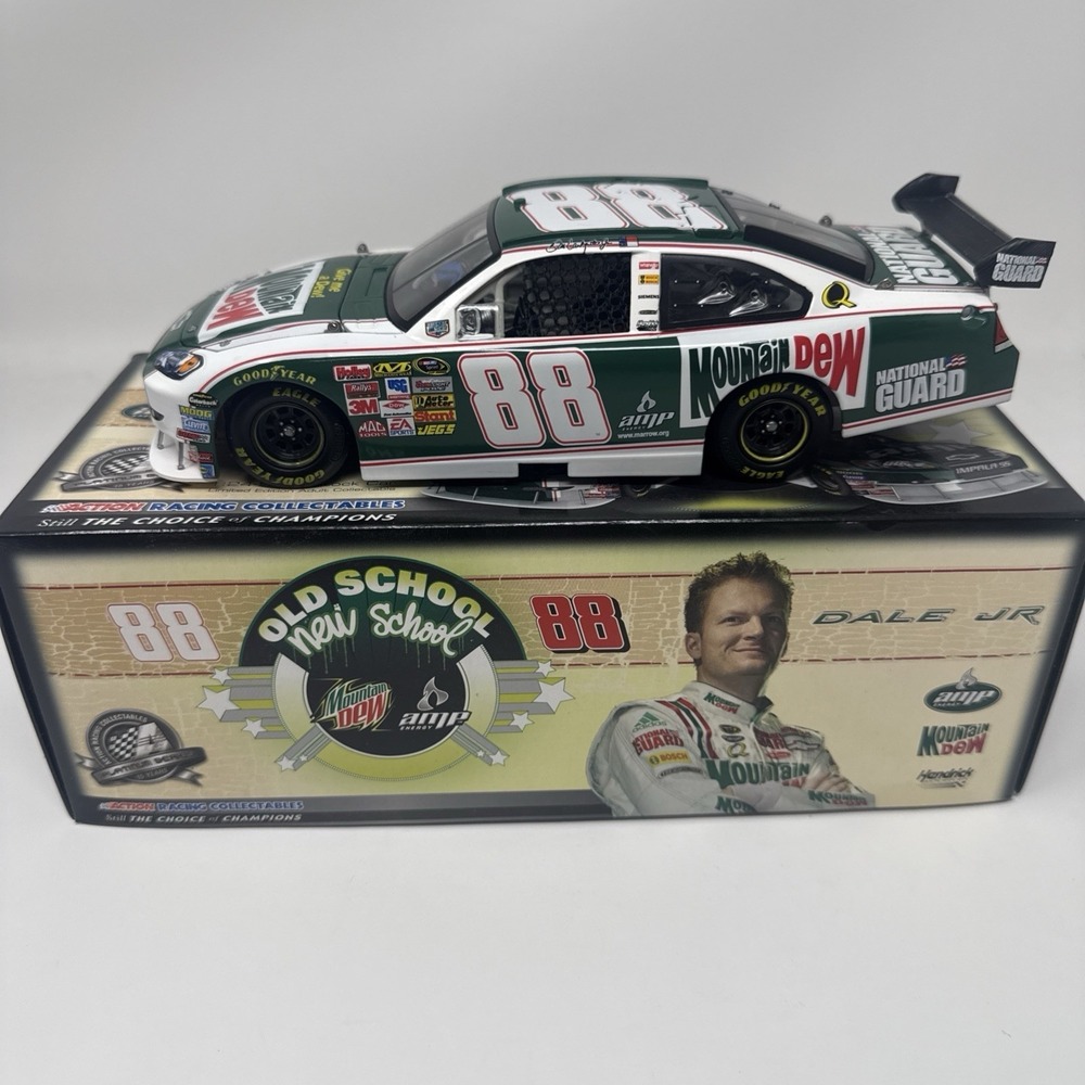 2008 Dale Earnhardt Jr #88 Mt Dew Retro Old School New School 1:24 Scale Diecast